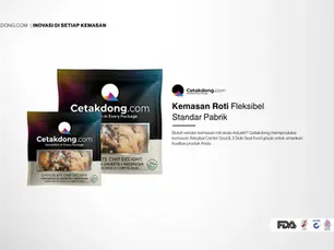Kemasan Roti Fleksibel Standar Pabrik