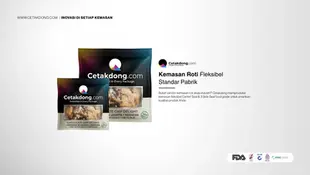 Kemasan Roti Fleksibel Standar Pabrik