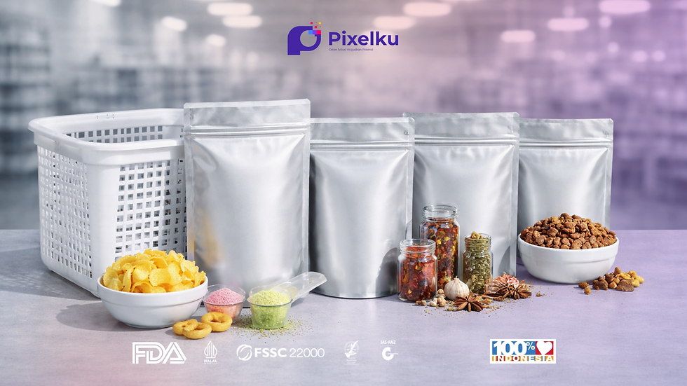 Penggunaan Standing Pouch bahan Aluminium