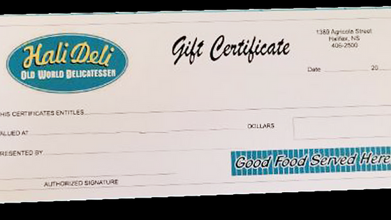 Gift Certificate
