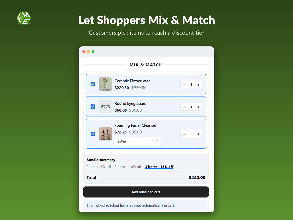 FME Product Bundles & Upsells screenshot 2