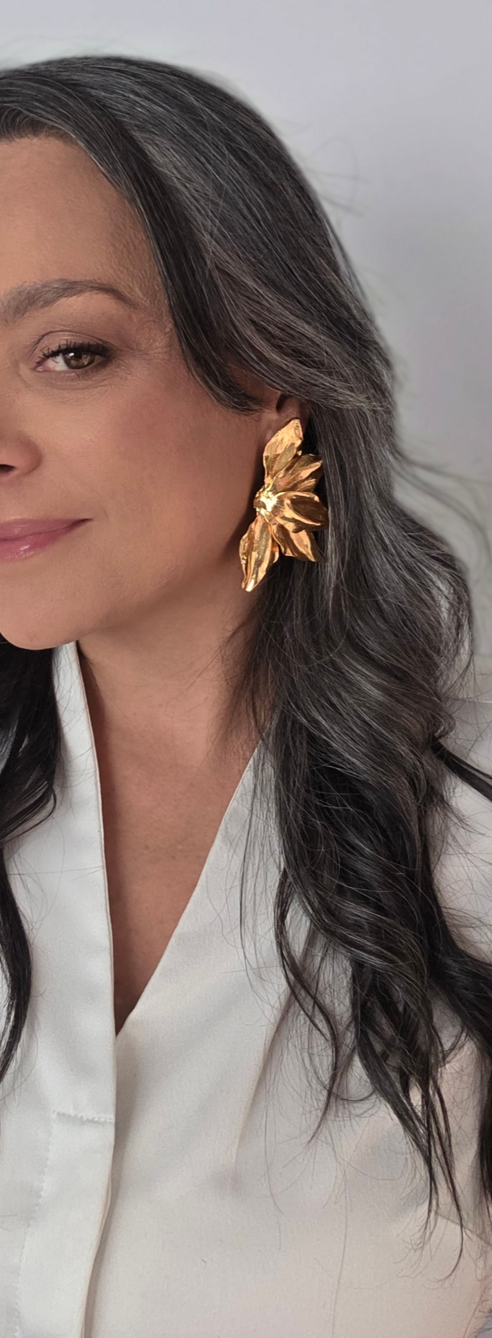 Aretes con baño en oro