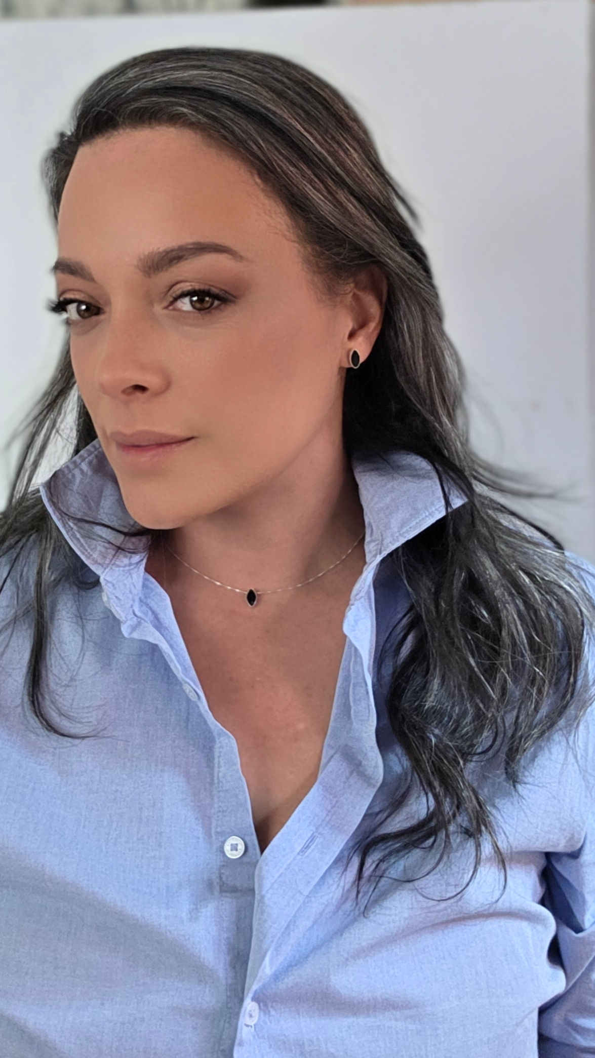 Juego de Aretes y collar en plata creado con Cristales de Swarovski