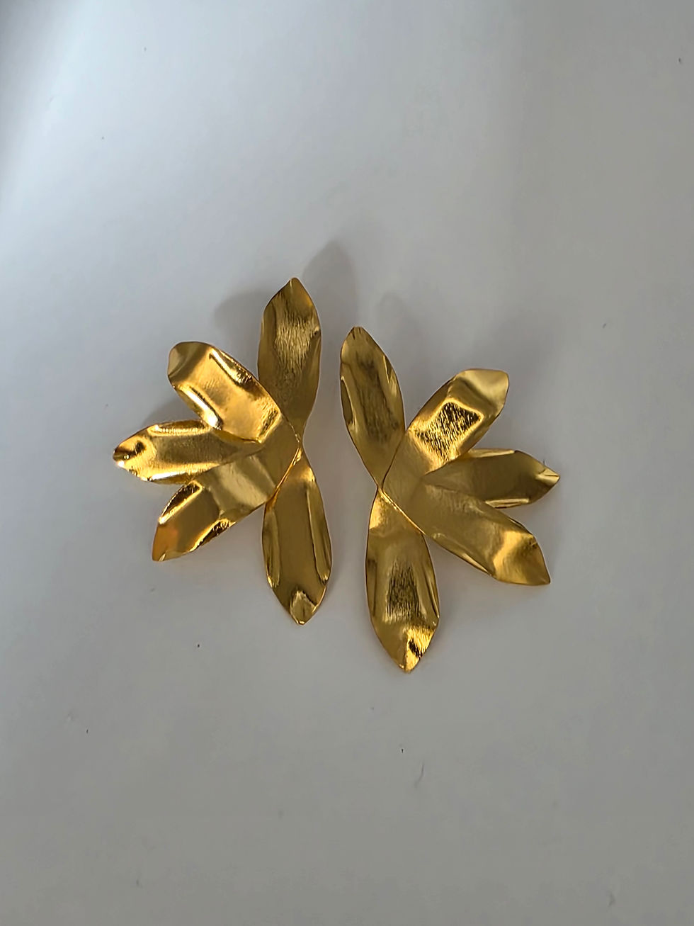 Miniatura: Aretes con baño en oro