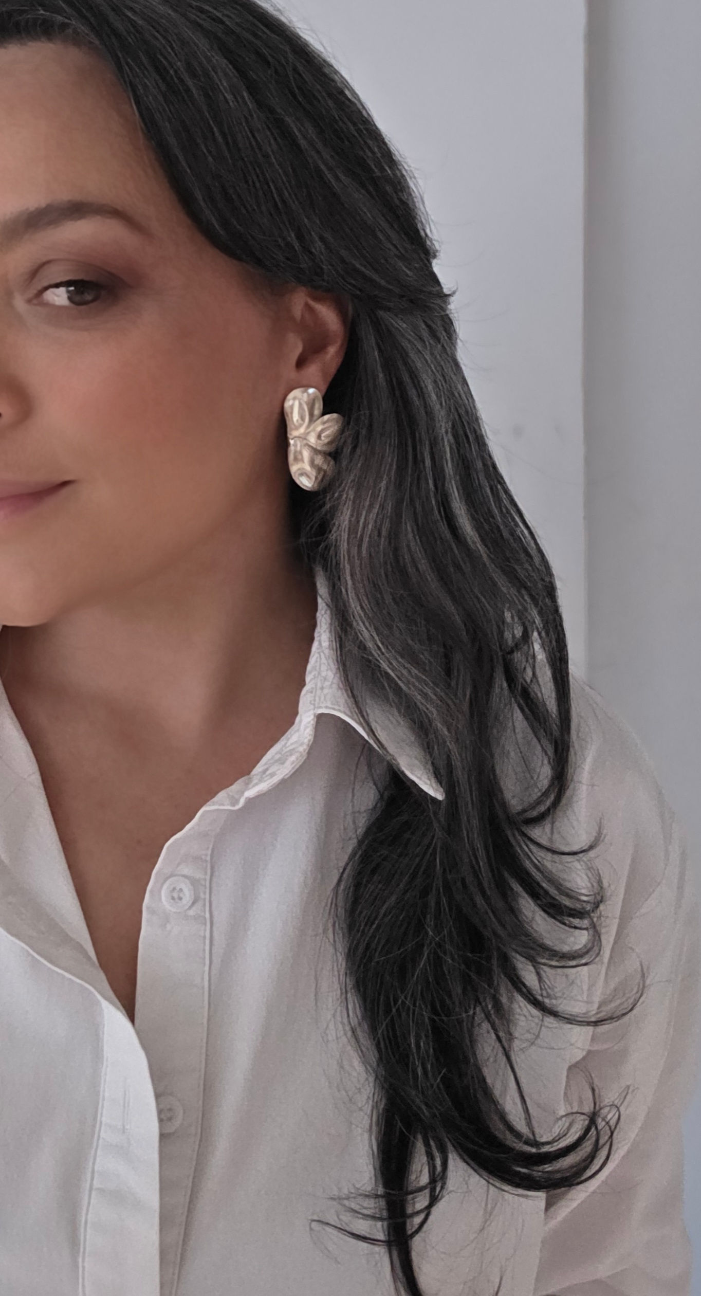 Aretes en plata ley 950