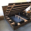 Red Oak Storage Bed