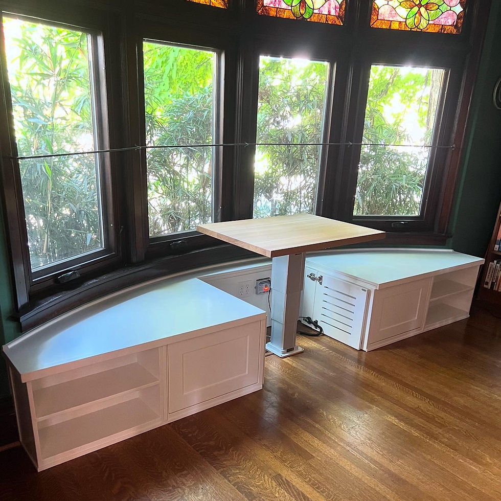 Curved Window Bench