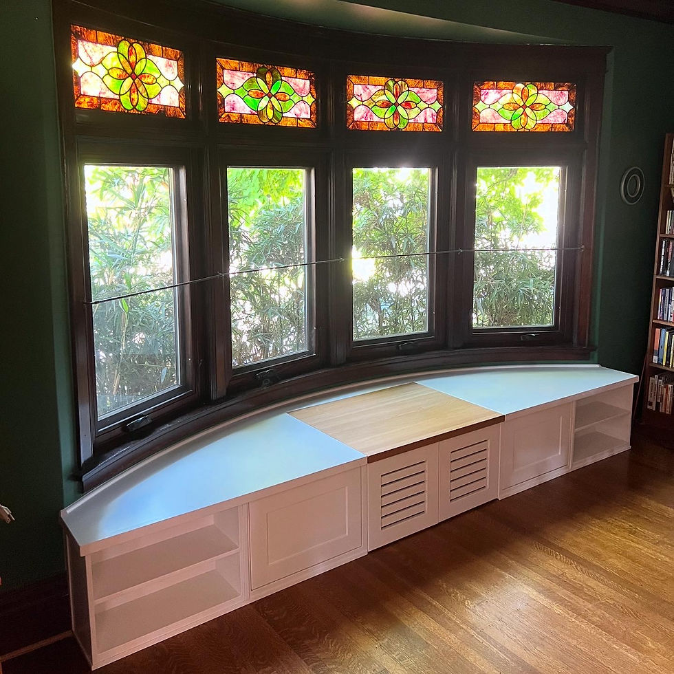 Curved Window Bench