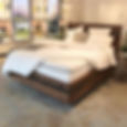 Floating Walnut Bed Frame