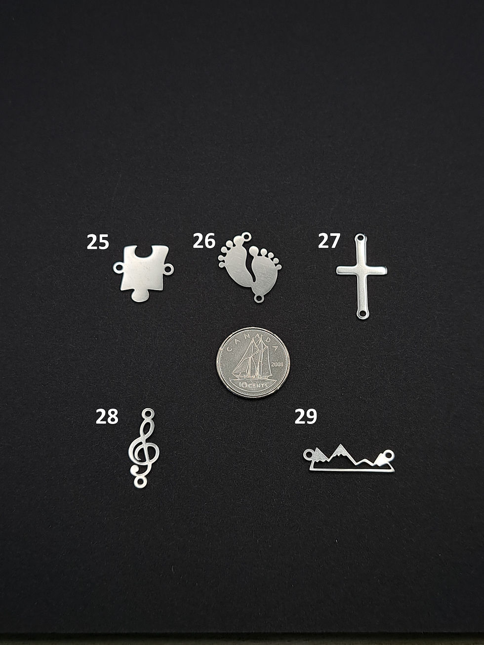 Thumbnail: Silver Stainless Steel Anklets