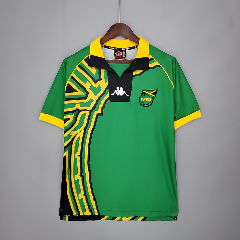 Thumbnail: Jamaica 1998 Retro Away Kit