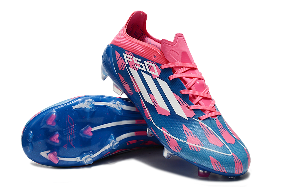 Thumbnail: adidas F50 Elite+ “Re-Emergence” FG Cleats - Solar Blue/White/Solar Pink