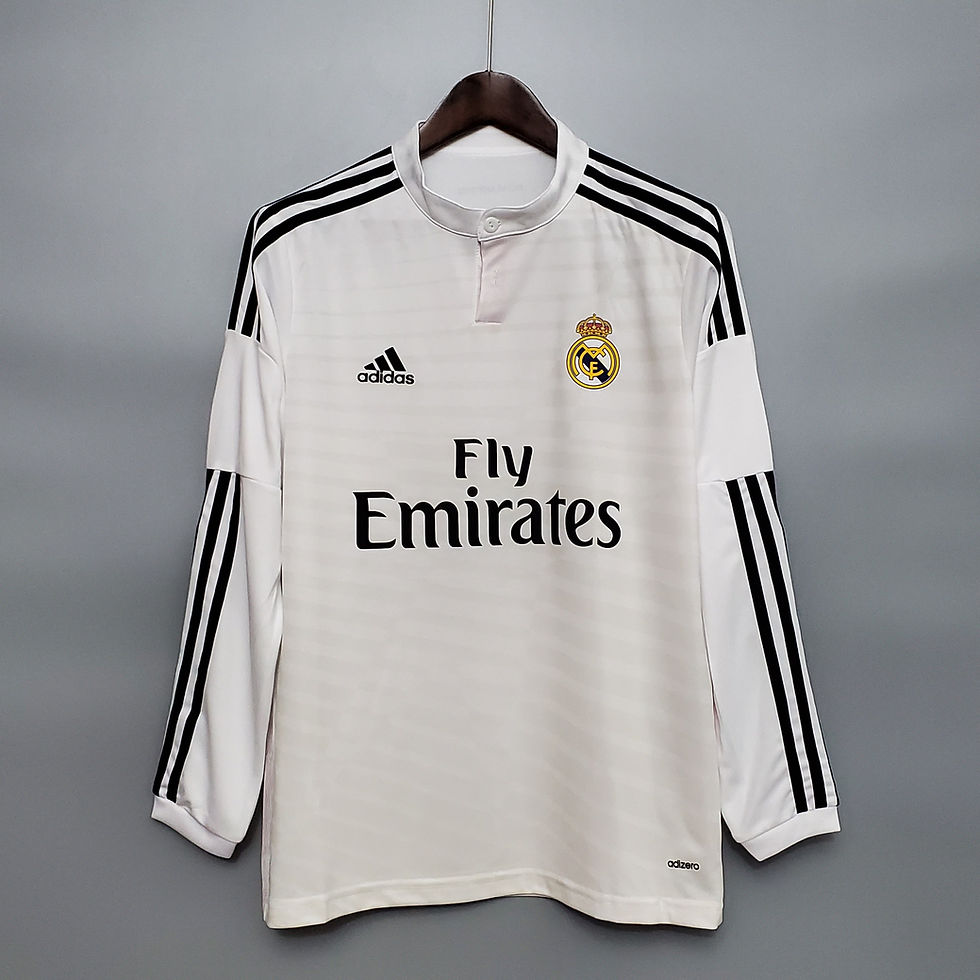 Thumbnail: Real Madrid 14/15 Retro Long Sleeve Home Kit