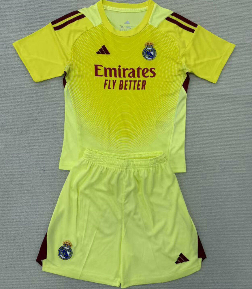 R. Madrid 25/26 Kids GK Away Kit