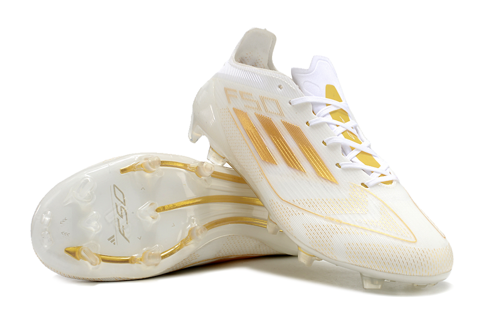 Thumbnail: adidas F50 Elite+ “Dayspark” FG Cleats - White/Gold Metallic/White