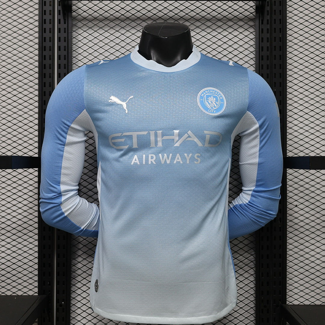 Manchester City 26/27 Authentic Long Sleeve Home Kit