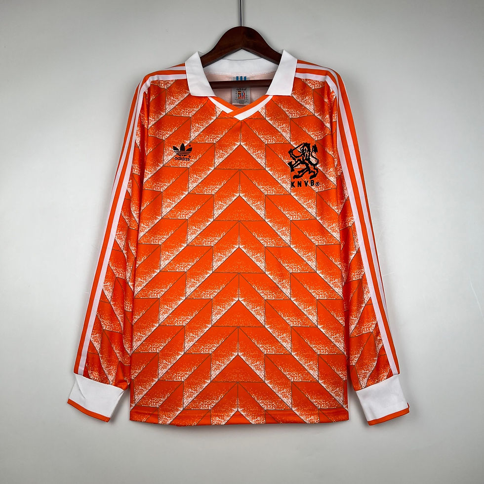 Thumbnail: Netherlands 1988 Retro Long Sleeve Home Kit