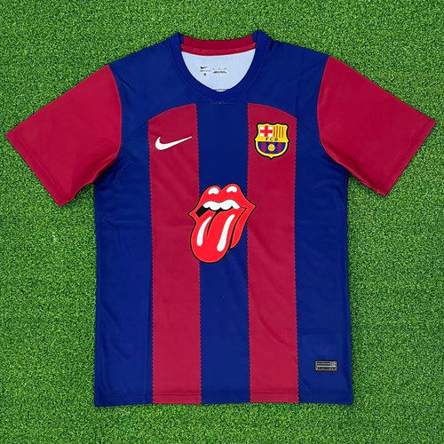 FC Barcelona x Rolling Stones 23/24 Home Kit Futbol Shop US