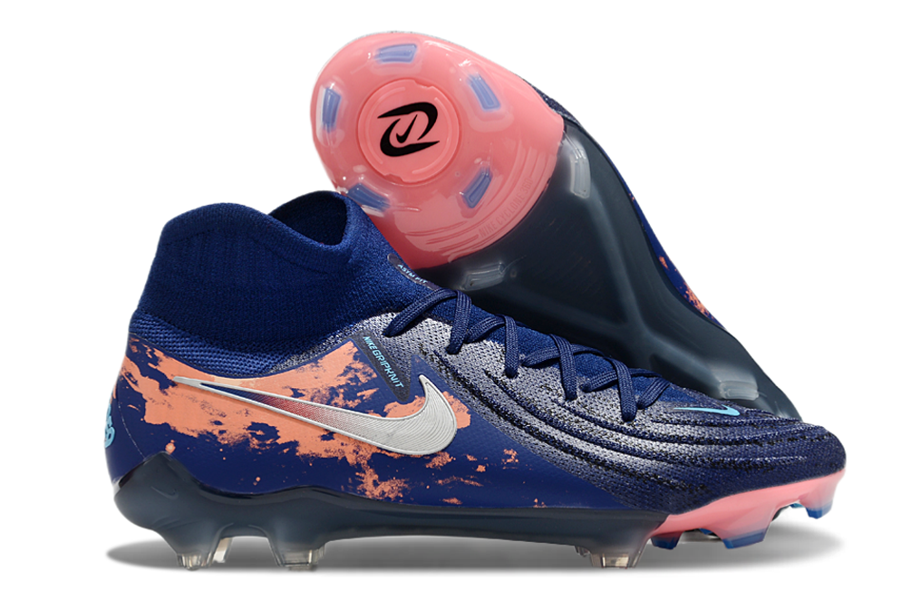 Nike Phantom Luna II x E. Haaland Elite FG Cleats - Blue Void/Chrome