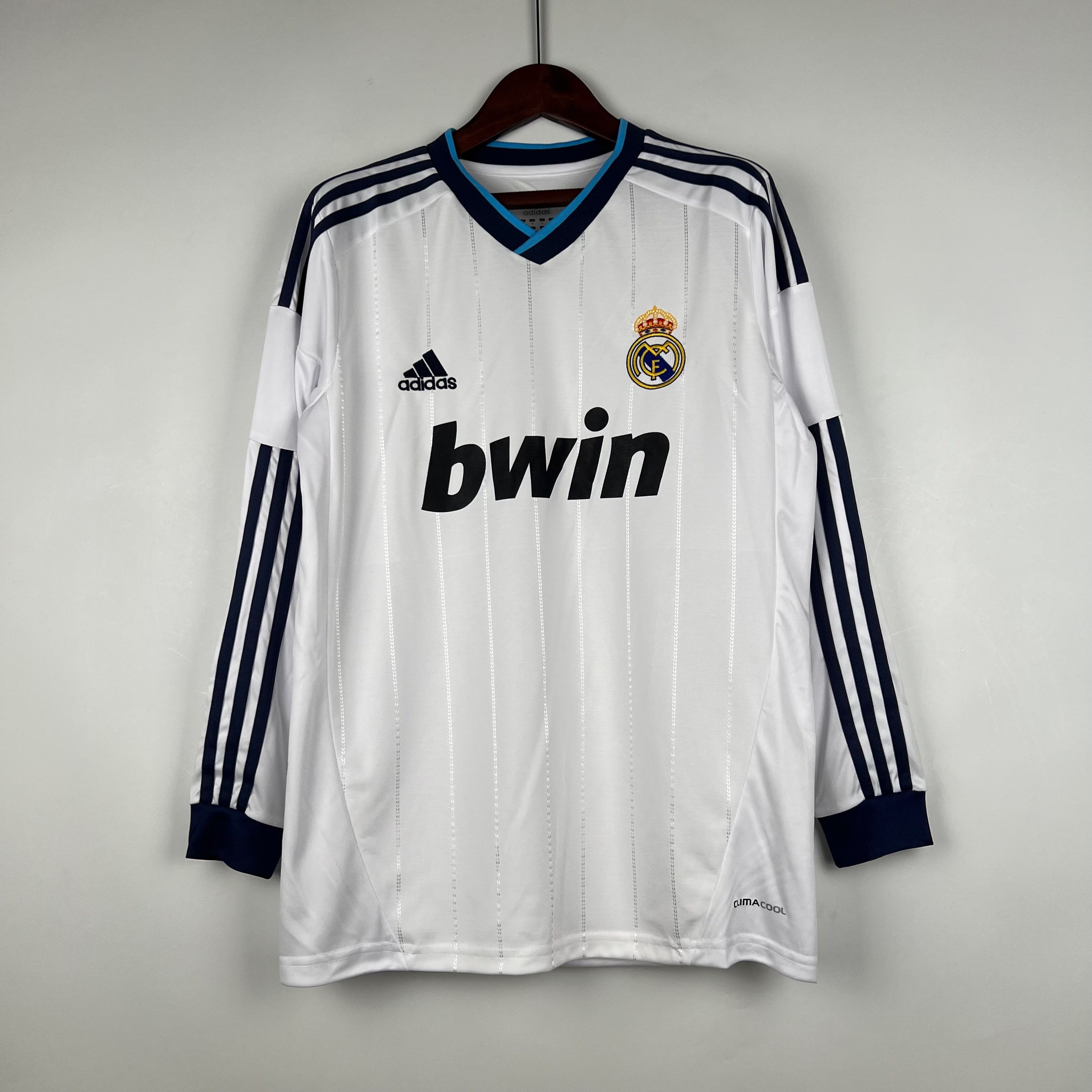 Real Madrid 12/13 Retro Long Sleeve Home Kit