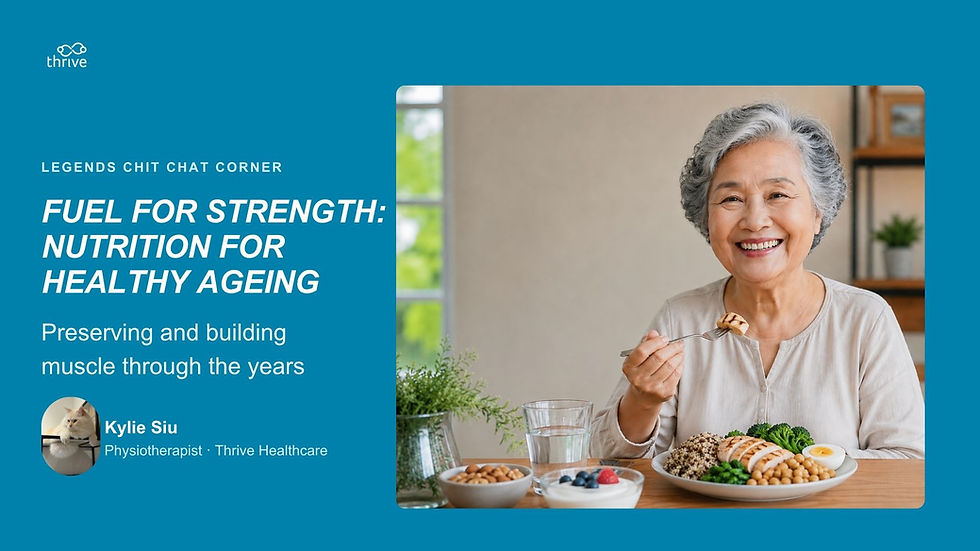 Fuel for Strength: Nutrition for Healthy Ageing. How to Preserve and Build Muscle Through the Years
