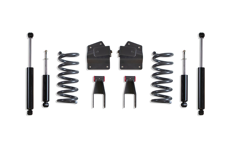 MaxTrac K330924-8 1999-2006 Silverado and Sierra 1500 2/4 lowering kit components