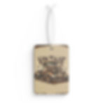 Garage Fresh Air Freshener front view - Vintage Rust