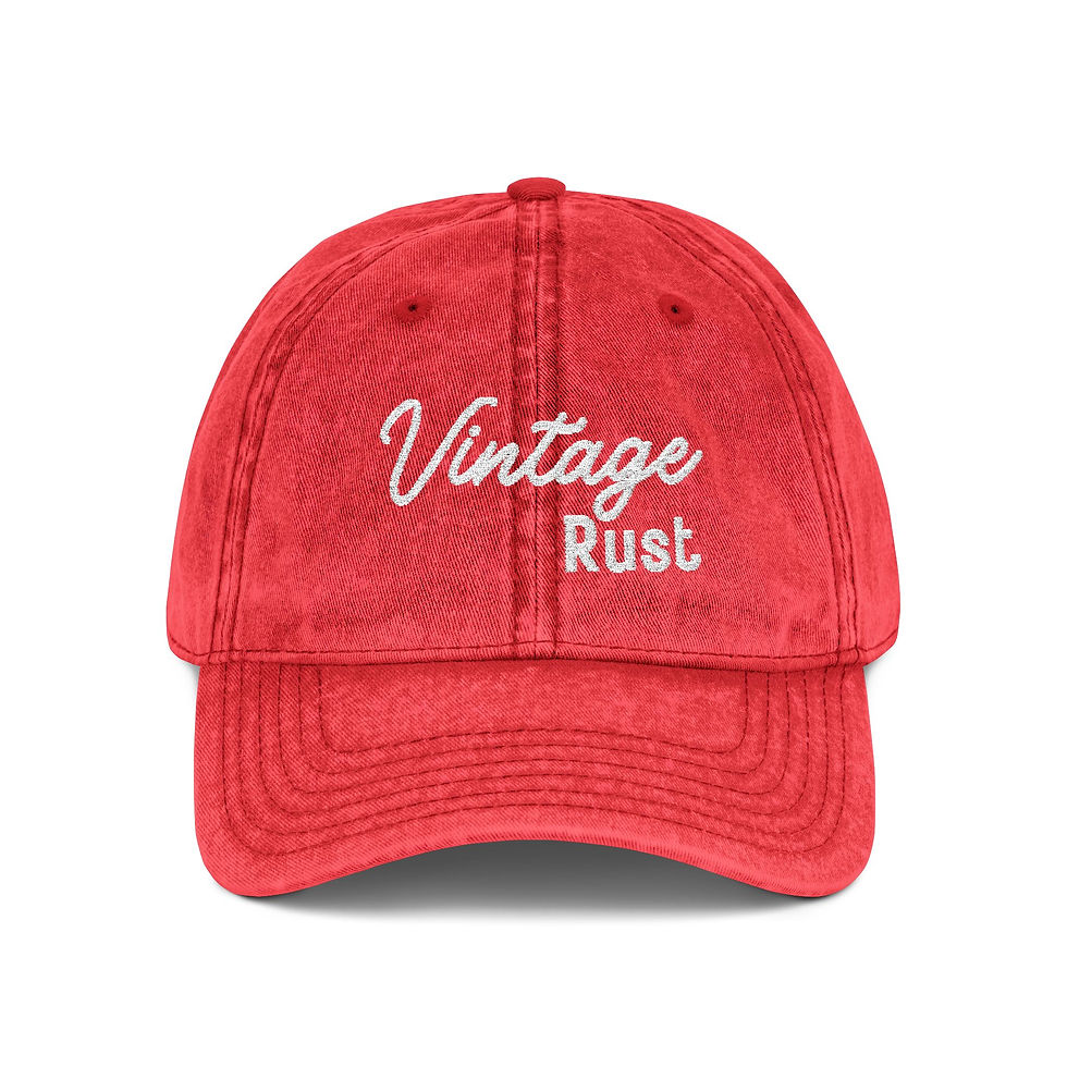 Thumbnail: Rust and Road Cap back view - Vintage Rust