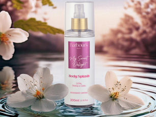 Untitled My Sweet Delight Body Splash Barbour’s
Uma fragrância maravilhosa que combina o doce da lichia, a suavidade da peônia e o toque especial do cedro. Deixa a pele perfumada, fresca e com um