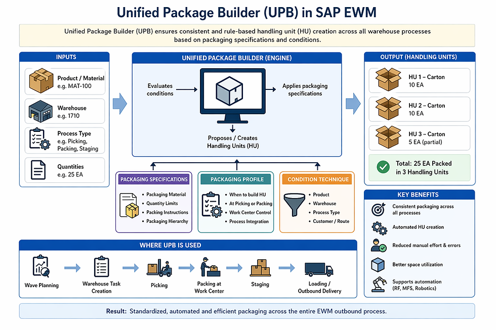 Unified Package Builder in SAP EWM