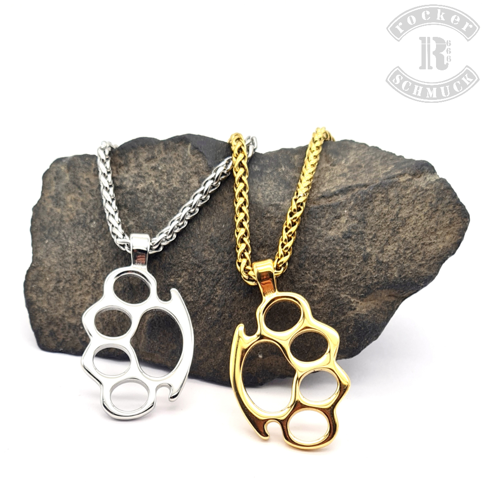 Pendant with matching chain / brass knuckles
