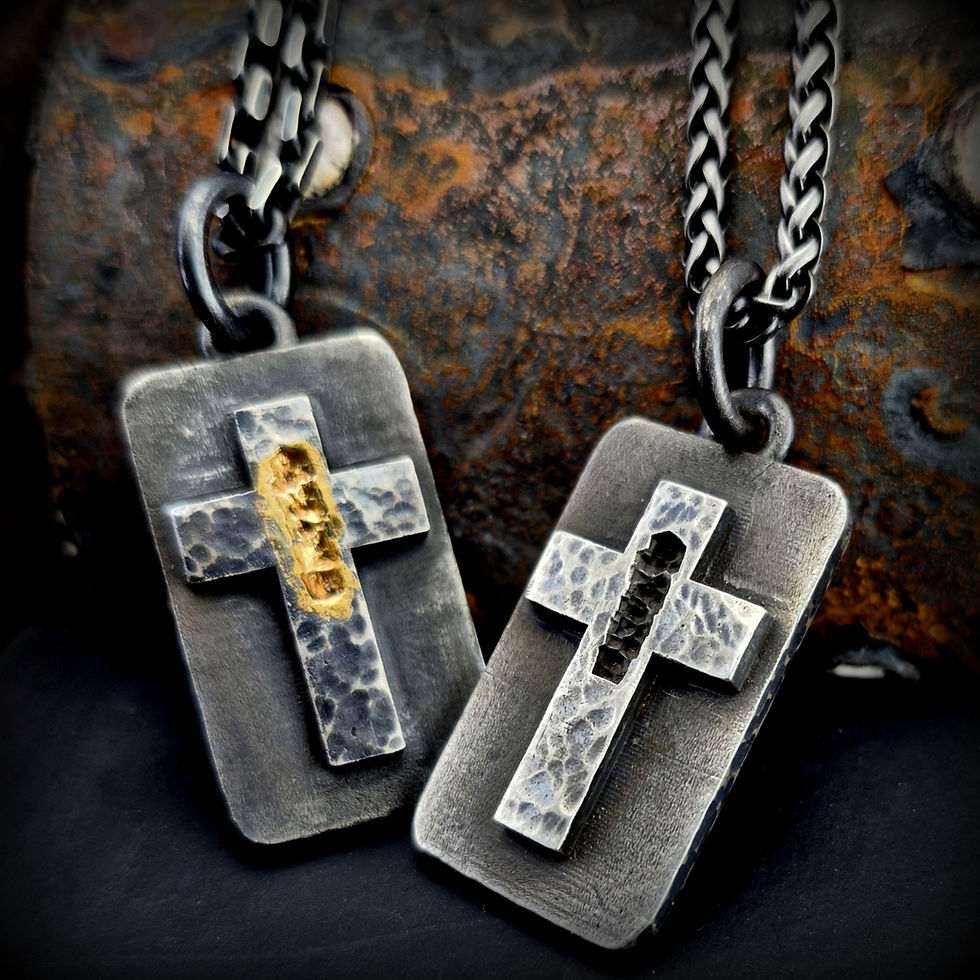 Thumbnail: Kreuz Anhänger aus Sterling Silber