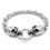 Thumbnail: Skull bracelet (pattern king chain) biker bracelet