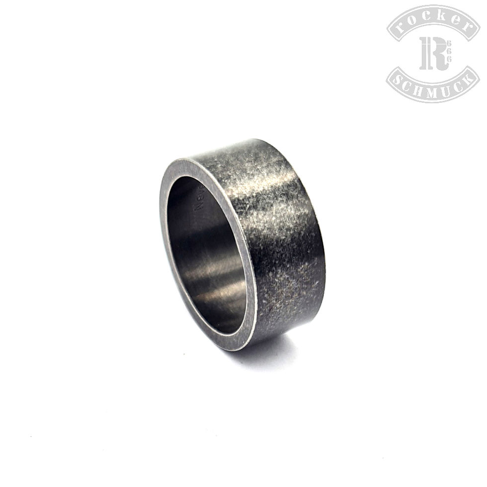 Thumbnail: Massiver Ring / Inschrift : NEVER GIVE UP