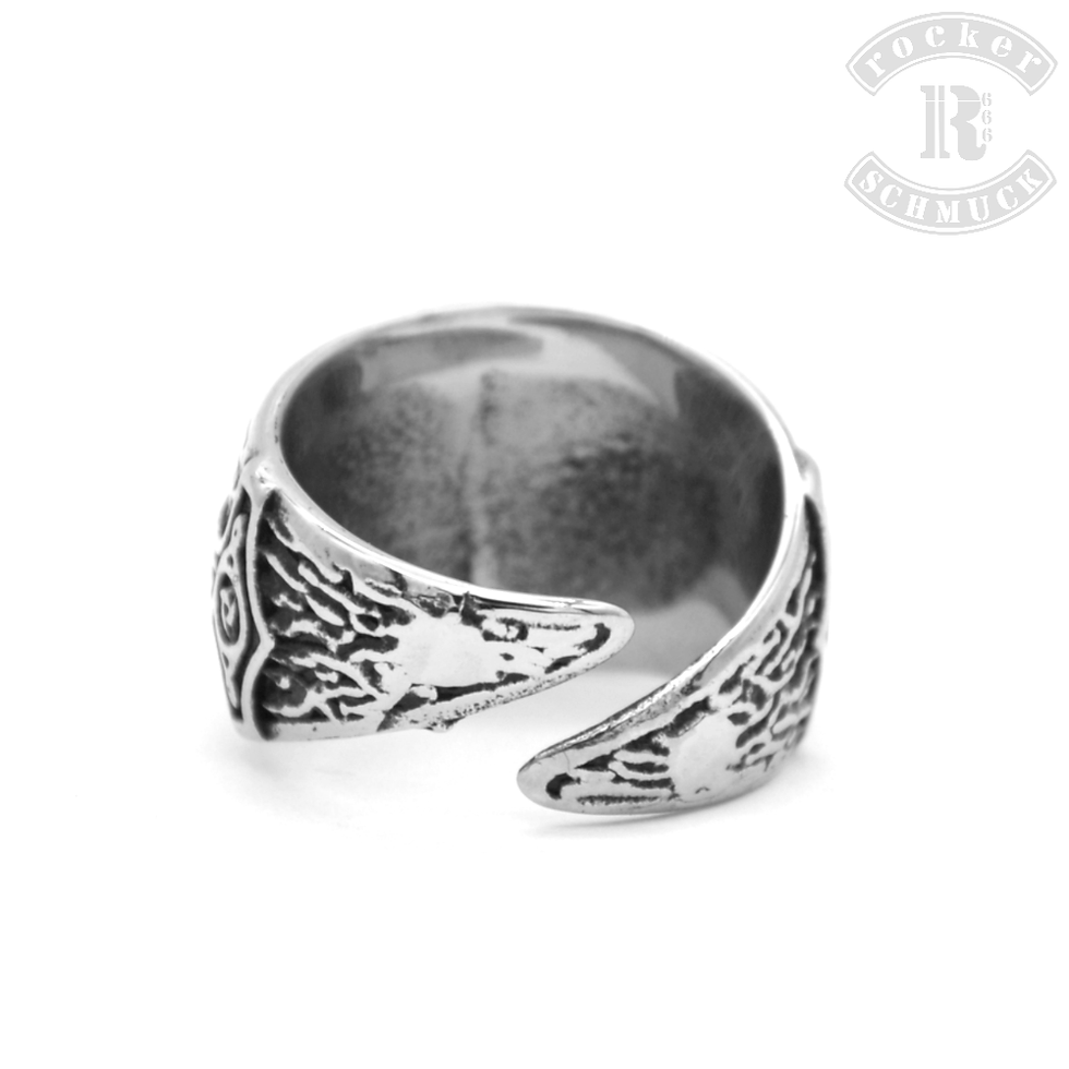 Thumbnail: Runen Thors Hammer Edelstahl Ring