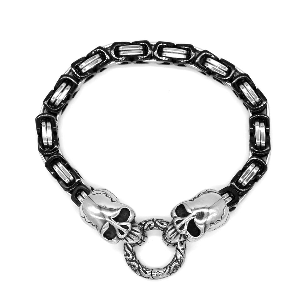 Thumbnail: Skull bracelet black / syllable