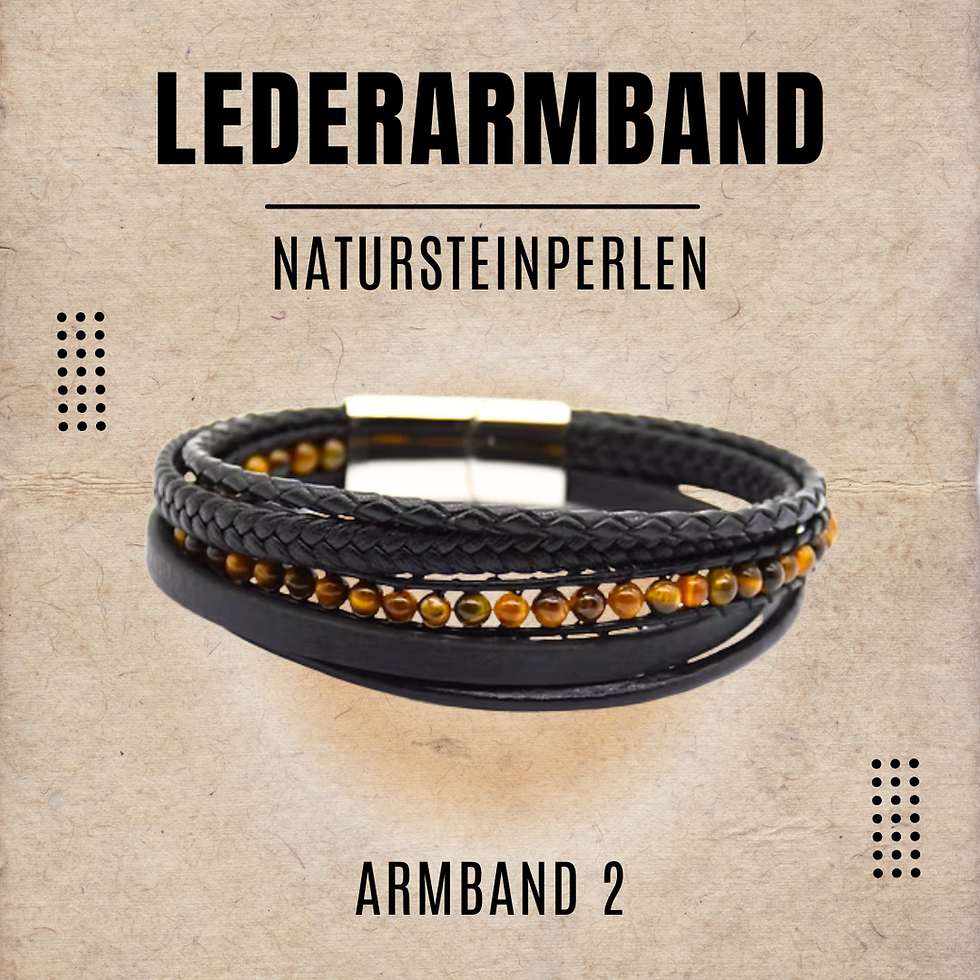 Thumbnail: Rustikales Lederarmband personalisieren