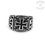 Thumbnail: Iron Cross Flammen Edelstahl Ring