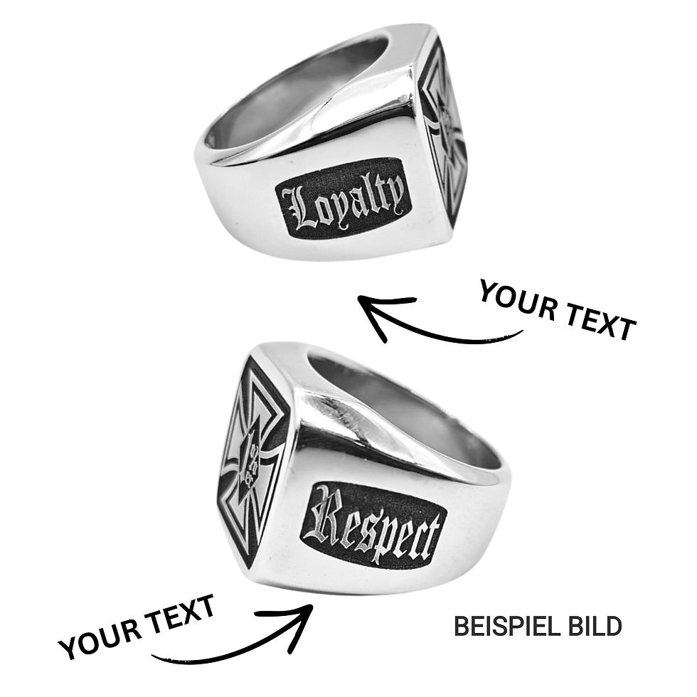 Thumbnail: F*CK OFF Ring – Edelstahl / 925 Silber – Individuell gravierbar