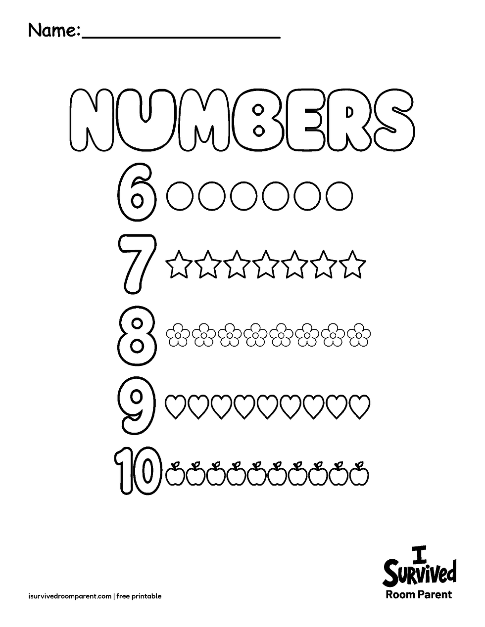 Number coloring page 2