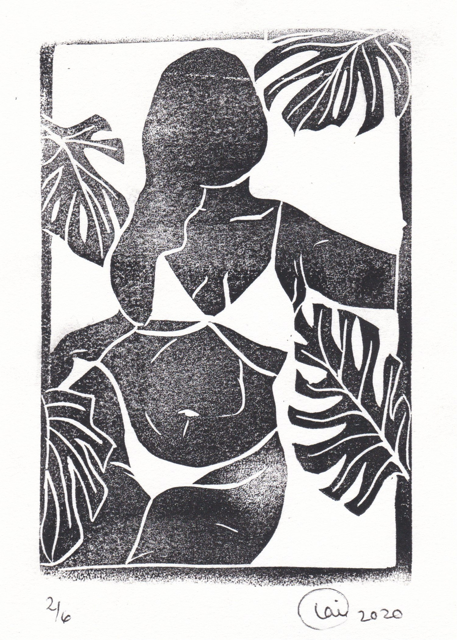 monstera+woman print