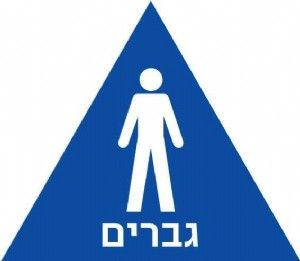 תמונה ממוזערת: שלט פרספקס נגישות מובלט "נשים/גברים/נכים" 20/20 ס"מ