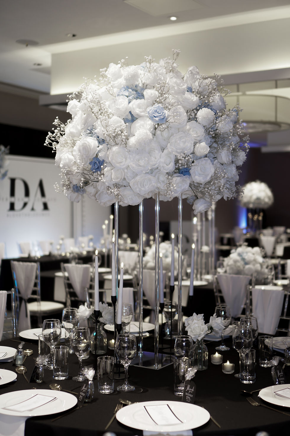 Thumbnail: Romance Collection 70cm Flower Ball High Centrepiece on Plinth