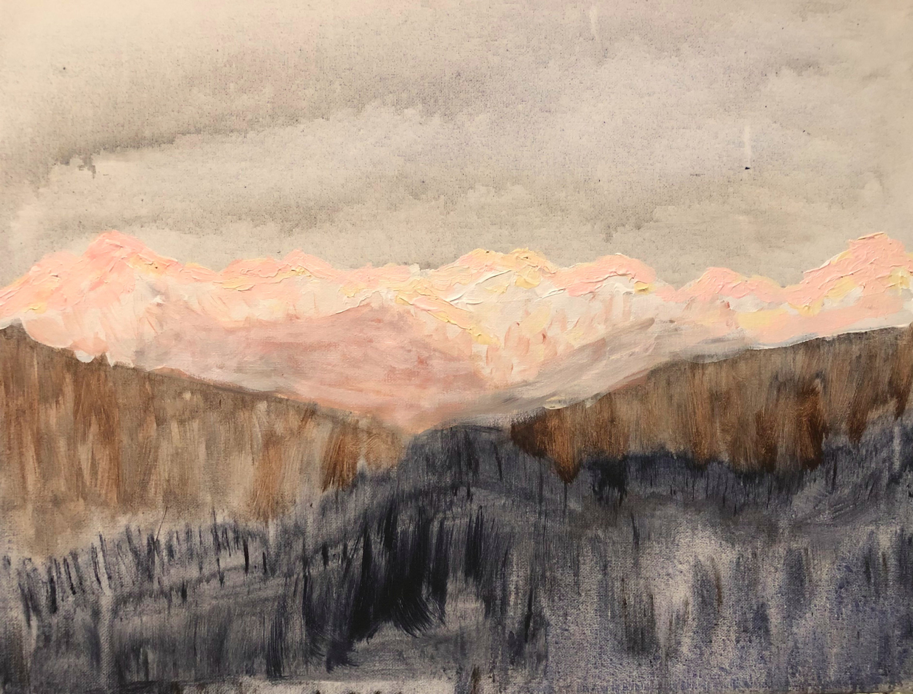 Alpenglow over Mahoosucs