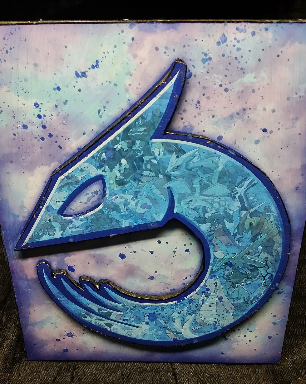 Thumbnail: Pokemon Dragon Type Emblem Collage Decoprint©