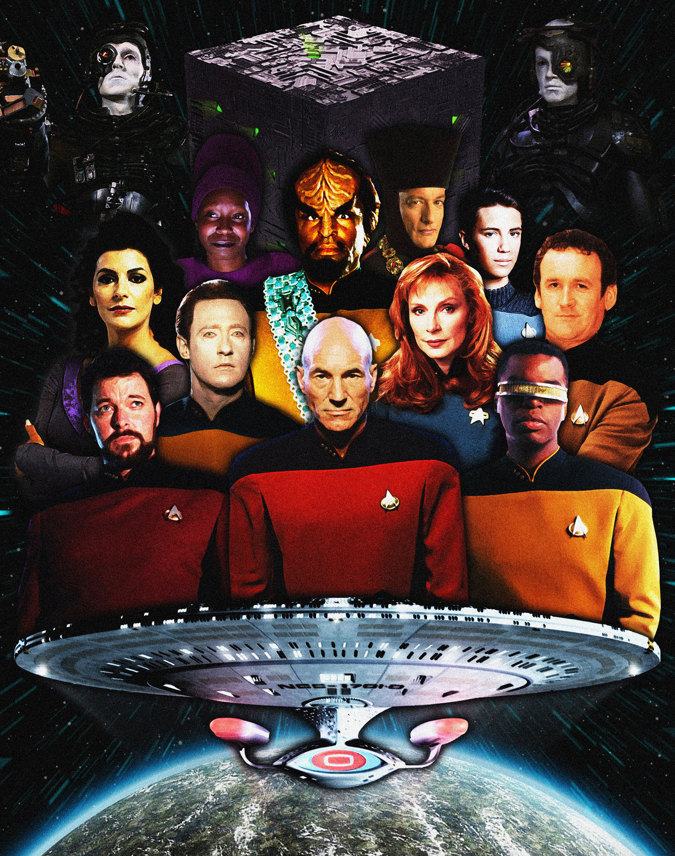 Star Trek: The Next Generation Collage Decoprint©