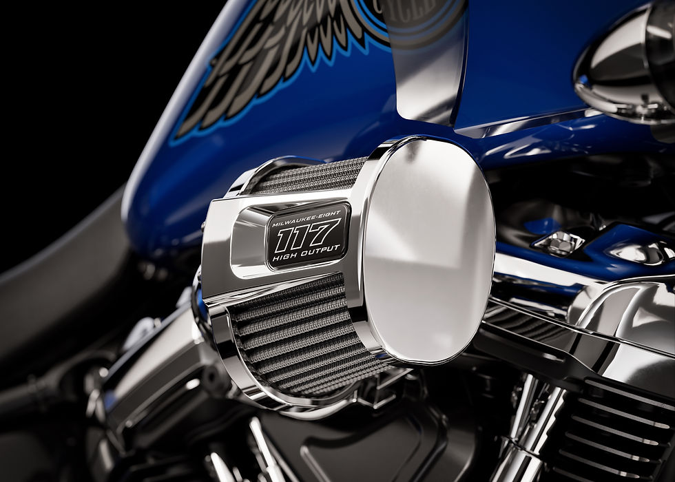 Chrome detailing makes the bikes look and feel