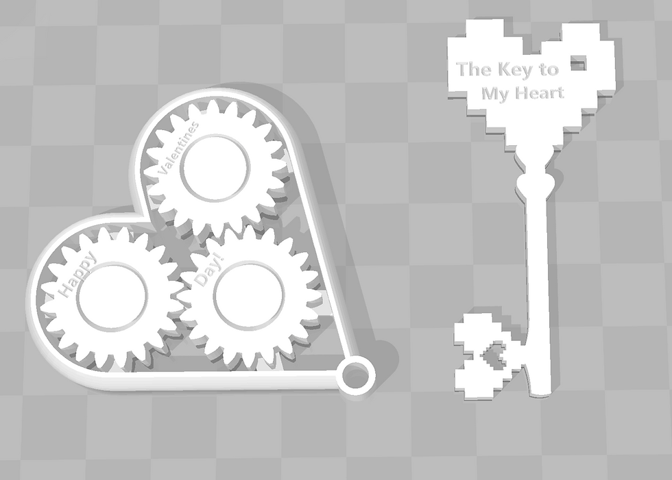Two of the designs I was experimenting with (third not shown)