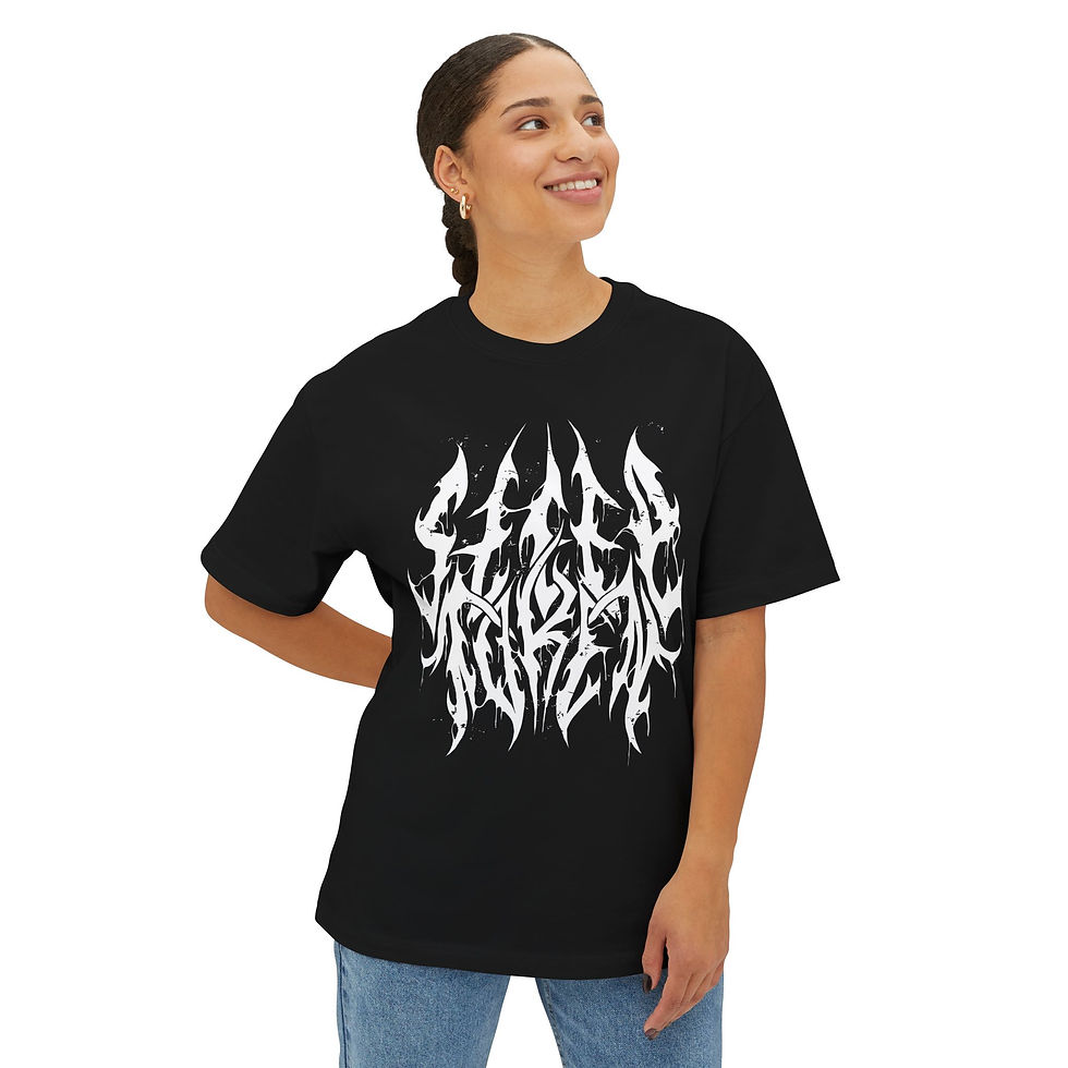 Thumbnail: Sleep Token The Apparition White Logo Oversized Boxy Tee