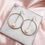 Thumbnail: Pikake Strand Hammered Hoops